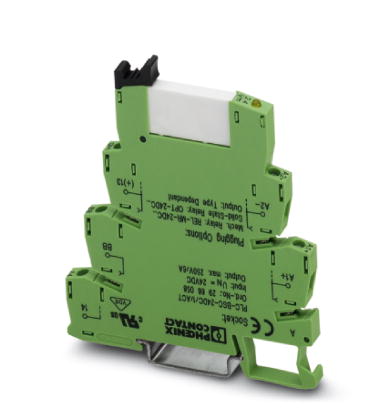 Phoenix Contact Interface Relay and Base; PLC-RSP- 24DC/ 1/ACT; Actuator - Output; 6A; 1NO; 24VDC IN; DIN Rail Mount; Spring-Cage Connection